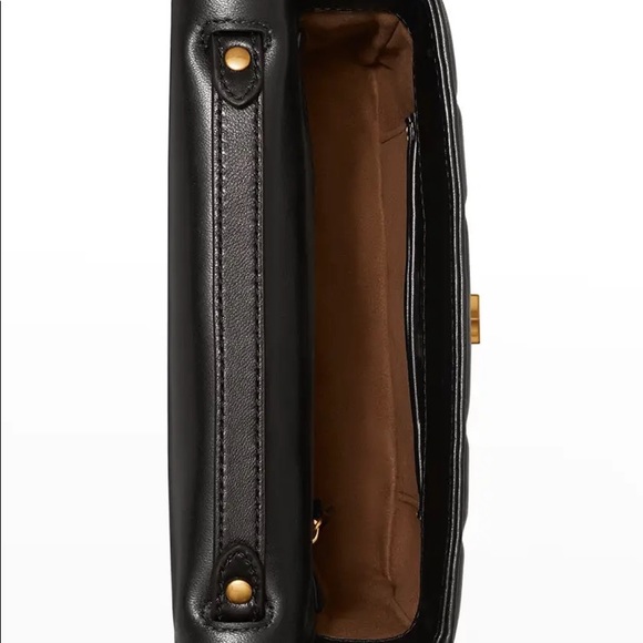 Tory Burch Quilted Chain Bag in Black/Rolled Gold - Picture 5 of 15